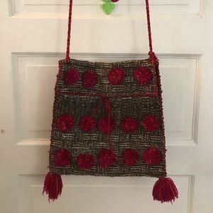 Woven wool bag